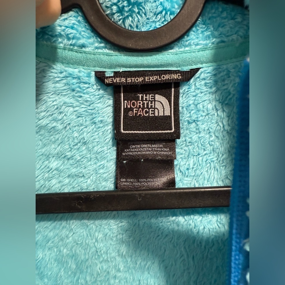 The North Face Turquoise Fleece Jacket - Picture 6 of 6